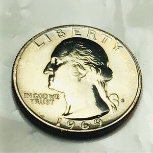 1969  S Liberty  QUARTER Coin PROOF 🔥👀CLAD